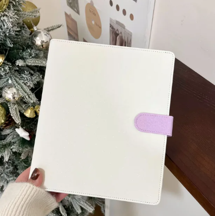 Binder macaron blanco