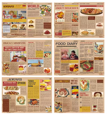 Stickers papel vintage