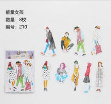 Cargar imagen en el visor de la galería, Stickers chicas
