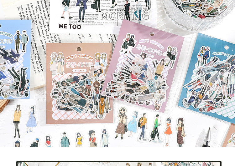 Stickers fashion girl